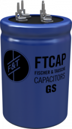 Electrolytic capacitor, 10 µF, 63 V (DC), ±20 %, can, Ø 35 mm