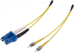 FO duplex patch cable, LC to 2x ST, 8 m, G657A1, singlemode 9/125 µm