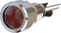 LED signal light, 2.25 V (DC), red, 10 mcd, Mounting Ø 8 mm, pitch 2.54 mm, LED number: 1
