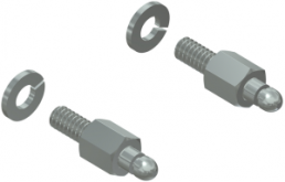 Locking pin, 4-40 UNC for snap lock, 16-002190E