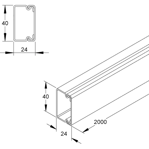 HKL2540.1 Kleinhuis Cable Channels Image 2