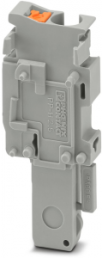 Plug, push-in connection, 0.14-4.0 mm², 1 pole, 24 A, 6 kV, gray, 3210127
