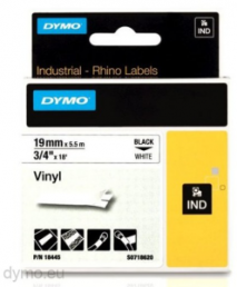Labelling tape cartridge, 12 mm, tape white, font black, 5.5 m, 18483
