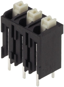 PCB terminal, 5 pole, pitch 5.08 mm, AWG 28-14, 12 A, spring-clamp connection, black, 1876250000
