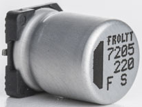 Electrolytic capacitor, 100 µF, 50 V (DC), ±20 %, SMD, pitch 4.5 mm, Ø 10.2 mm
