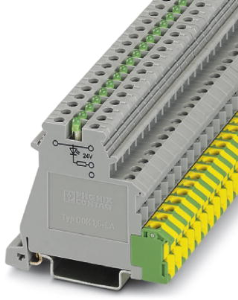 Sensor/actuator terminal block, 24 A, 24 V, 2717074, DOK 1,5-LA 24GN/O-M