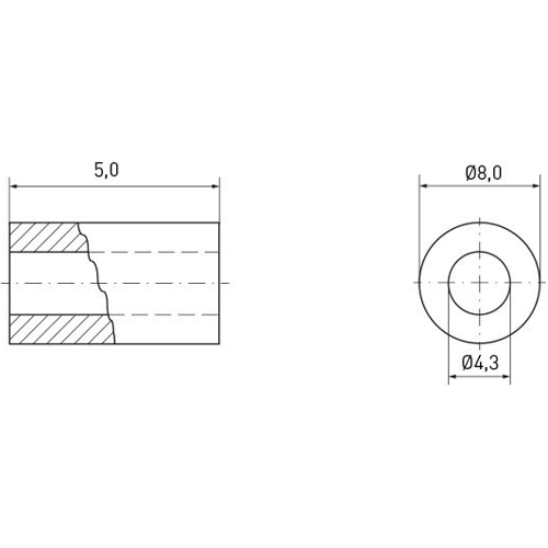 005.54.053 Ettinger Spacer Bolts Image 2