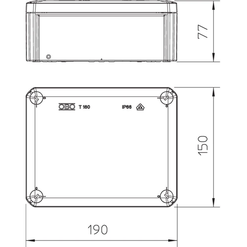 2007271 OBO Bettermann Flush-mounted Boxes, Junction Boxes Image 3