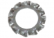 Serrated lock washer, Spring steel, DIN 6798 A, 6 mm