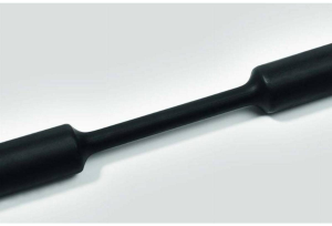 Heatshrink tubing, 2:1, (2.4/1.2 mm), polyolefine, cross-linked, black