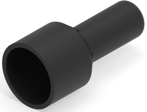 End connectorwith insulation, 0.3-6.0 mm², AWG 22 to 10, black, 24.89 mm