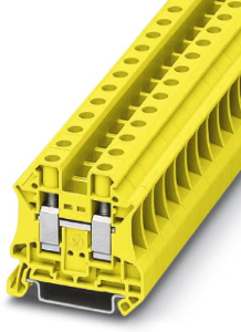 Through terminal block, screw connection, 0.5-16 mm², 2 pole, 57 A, 8 kV, yellow, 3046294