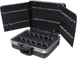 Rollers tool case, 90 compartments, without tool, (L x W x D) 470 x 360 x 210 mm, 40 kg, 6515 R