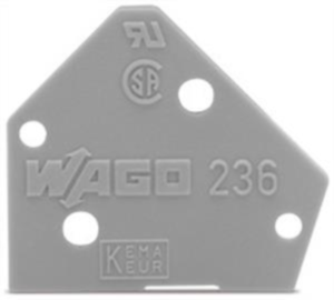 End plate for connection terminal, 236-200