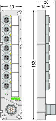 757-383 WAGO Sensor-Actuator Distribution Boxes Image 2