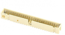 Pin header, 10 pole, pitch 2.54 mm, straight, beige, 09195106324740
