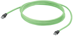 System cable, RJ45 plug, straight to RJ45 plug, straight, Cat 5, SF/UTP, PVC, 60 m, green