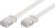 Patch cable, RJ45 plug, straight to RJ45 plug, straight, Cat 5e, U/UTP, PVC, 0.5 m, white