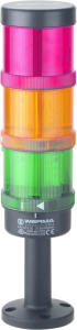LED signal tower, Ø 70 mm, green/yellow/red, 24 V AC/DC, IP65