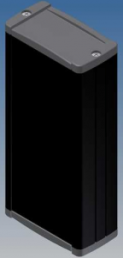 Aluminum Profile enclosure, (L x W x H) 125 x 59.9 x 30.9 mm, black (RAL 9004), IP54, TEKAL 13.29