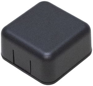 ABS miniature enclosure, (L x W x H) 40 x 40 x 20 mm, black (RAL 9005), IP54, 1551SNAP1BK