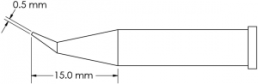 Soldering tip, conical, Ø 0.5 mm, (L) 15 mm, GT6-CN1505R