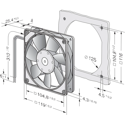 9293505446 ebm-papst Axial Fans Image 2