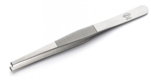 ESD miniature stripping tweezers, stainless steel, 120 mm, 29Y34