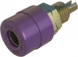 4 mm socket, screw connection, mounting Ø 8 mm, CAT O, purple, BIL 20 VI AU