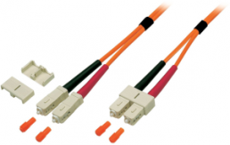 FO patch cable, SC duplex to SC duplex, 3 m, OM1, multimode 62.5/125 µm