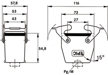 19046000 LAPP Housings for HDC Connectors Image 2