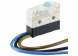 Subminiature snap-action switche, On-On, stranded wires, pin plunger, 1.9 N, 1 A/250 VAC, IP67