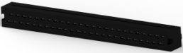 Pin header, 50 pole, pitch 2.54 mm, straight, black, 2-746610-0