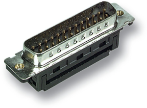 D-Sub plug, 25 pole, straight, solder pin, 29067.1