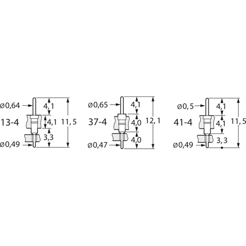 034-1-032-D-M3T-XS0 MPE-GARRY Semiconductor Sockets, Holders Image 2
