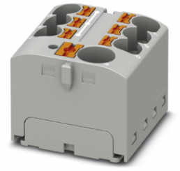 Distribution block, push-in connection, 0.2-6.0 mm², 32 A, 6 kV, gray, 3273988