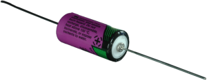 Lithium-Battery, 3.6 V, 2/3R23, 2/3 AA, round cell, axial leaded
