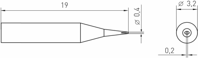 RTM 004 S MS Weller Soldering tips, desoldering tips and hot air nozzles Image 2