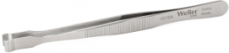 ESD tweezers, uninsulated, antimagnetic, stainless steel, 120 mm, 151SA