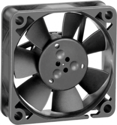 DC axial fan, 12 V, 50 x 50 x 15 mm, 20 m³/h, 30 dB, Slide bearing, ebm-papst, 512 F