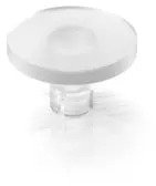 Plunger, round, Ø 8 mm, (L x H) 5.5 x 8 mm, white, for short-stroke pushbutton, 5.46.001.121/0200