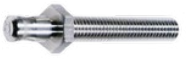 6 mm POAG plug, screw connection, silver, 04.0058