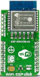 WiFi ESP click board (ESP-WROOM-02, 802.11 b/g/n) MIKROE-2542
