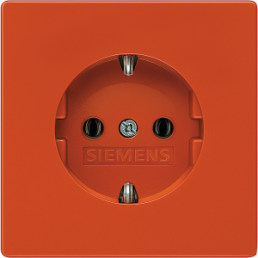 German schuko-style socket, red, 16 A/250 V, Germany, IP20, 5UB1837