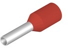 Insulated Wire end ferrule, 1.0 mm², 12 mm/6 mm long, red, 9019070000