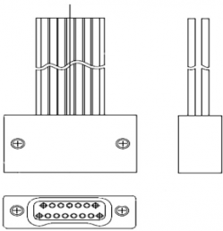 D-Sub connector, 37 pole, crimp connection, 9-1589477-5