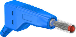 4 mm plug, screw connection, 1.0 mm², blue, 64.9325-23