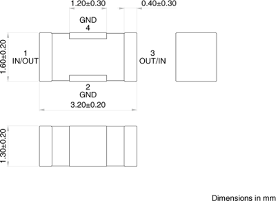 YFF31AH2A105MT0Y0N TDK Interference suppression filter Image 2