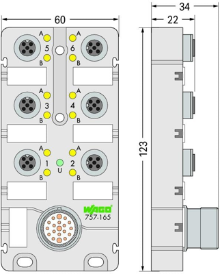 757-165 WAGO Sensor-Actuator Distribution Boxes Image 2