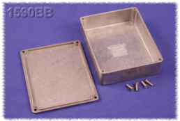 Aluminum die cast enclosure, (L x W x H) 119 x 94 x 34 mm, natural, IP54, 1590BB